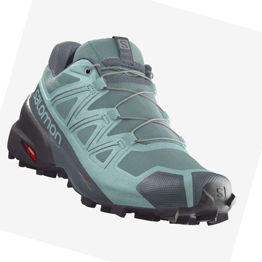 Salomon SPEEDCROSS 5 Trail Futócipő Női Zöld | HU 2882ZUT